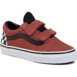 Tenisówki VANS - Old Skool V VN0A4BUVT301 (Suede) Redwood/Black. Czerwone trampki dziewczęce Vans, z zamszu, na rzepy. W wyprzedaży za 179,00 zł.