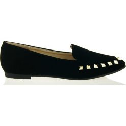 Espadryle damskie z ćwiekami (38). Czarne espadryle damskie Sergio Todzi, bez wzorów, bez obcasa. Za 49,00 zł.