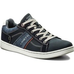 Sneakersy LANETTI - MP07-17067-01 Granatowy. Niebieskie sneakersy męskie marki Lanetti, bez zapięcia. Za 119,99 zł.