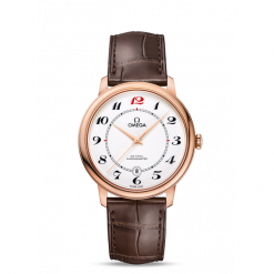 ZEGAREK OMEGA De Ville 424.53.40.20.04.004. Białe zegarki męskie marki OMEGA, złote. Za 42900,00 zł.