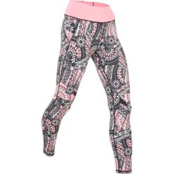 Legginsy sportowe ze stretchem, dł. 7/8, Level 1 bonprix jasnoróżowy neonowy wzorzysty. Czerwone legginsy sportowe damskie bonprix, w paski. Za 74,99 zł.