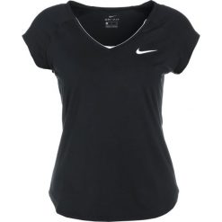Nike Performance PURE Tshirt basic black/white. Czarne topy sportowe damskie marki Nike Performance, l, z elastanu. Za 419,00 zł.