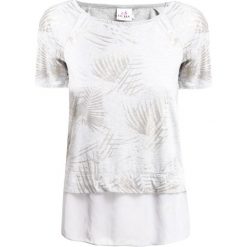 T-shirt DEHA EASY. Brązowe t-shirty damskie Deha, z nadrukiem, z wiskozy, eleganckie, z okrągłym kołnierzem. W wyprzedaży za 180,00 zł.