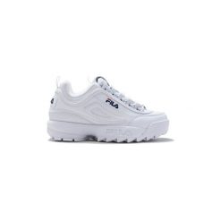 Trampki Fila Disruptor II Premium. Białe trampki i tenisówki damskie Fila, bez wzorów, bez zapięcia. Za 516,16 zł.