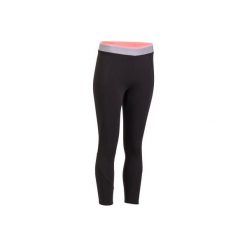 Legginsy fitness kardio 7/8 100 damskie. Czarne legginsy damskie do fitnessu marki DOMYOS, xs, z elastanu. Za 54,99 zł.