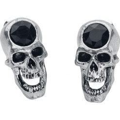Alchemy Gothic Screaming Skull Studs Kolczyki - Earpin srebrny. Szare kolczyki damskie marki Alchemy Gothic, srebrne. Za 62,90 zł.