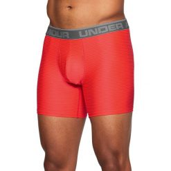 Bokserki męskie: Under Armour Bokserki męskie Original 6in 2 Pack Novlt czerwone i szare r. S (1299994-890)