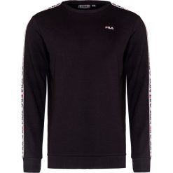 Bluza FILA AREN. Czarne bluzy męskie Fila, bez wzorów, prążkowane, klasyczne, z okrągłym kołnierzem, bez rękawów, bez kaptura. W wyprzedaży za 241,00 zł.