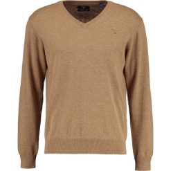 Kardigany męskie: GANT WEIGHT VNECK Sweter brown