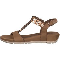 Tamaris Sandały Damskie 39 Brązowy. Pomarańczowe sandały damskie Tamaris, bez wzorów, eleganckie, na wysokim obcasie, bez zapięcia. Za 229,00 zł.