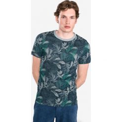 Jack & Jones Ron Koszulka Niebieski Zielony. Niebieskie podkoszulki męskie Jack & Jones, m, bez wzorów, z bawełny, z krótkim rękawem. Za 88,95 zł.