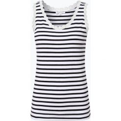 Marie Lund - Top damski, biały. Białe topy damskie Marie Lund, xl, w koronkowe wzory, z koronki, bez kołnierzyka. Za 59,95 zł.