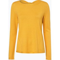Comma - Sweter damski, żółty. Żółte swetry klasyczne damskie marki comma, z kokardą. Za 129,95 zł.