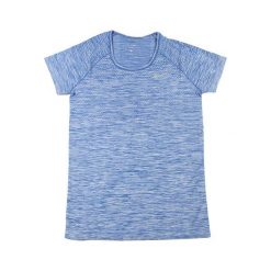 Nike W NK DF KNIT TOP SS, 10 | URUCHOMIENIE | KOBIETY | TOP Z KRÓTKIM RĘKAWEM | BLUE JAY / HYDROGEN BLUE | Z. Niebieskie topy damskie Nike, bez wzorów, z dzianiny, z krótkim rękawem, do biegania. W wyprzedaży za 214,05 zł.