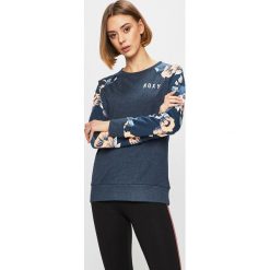 Roxy - Bluza. Niebieskie bluzy damskie Roxy, s, z nadrukiem, z bawełny, bez rękawów, bez kaptura. W wyprzedaży za 179,90 zł.