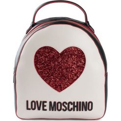 Plecak Love Moschino. Czerwone plecaki damskie Love Moschino, bez wzorów, ze skóry ekologicznej. Za 779,00 zł.