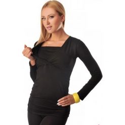 Tunika ciążowa KRAYA BLACK. Czarne tuniki damskie Tunika ciążowa KRAYA BLACK, xl, bez wzorów, bez kołnierzyka, moda ciążowa, bez rękawów. W wyprzedaży za 19,00 zł.
