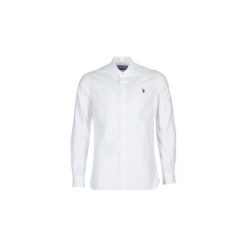 Koszule z długim rękawem U.S Polo Assn. JEROM SHIRT FC PATCH. Białe koszule męskie U.S. Polo Assn., s, bez wzorów, polo, z długim rękawem. Za 230,30 zł.