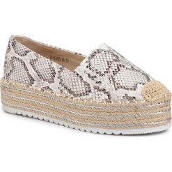 Espadryle DEEZEE - WS569B-16 Beige. Brązowe espadryle damskie DeeZee, bez wzorów, ze skóry ekologicznej, bez obcasa, na koturnie. Za 79,99 zł.
