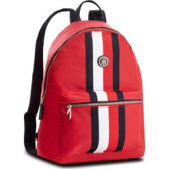 Plecak TOMMY HILFIGER - Poppy Backpack Corp AW0AW05840 902. Czerwone plecaki męskie TOMMY HILFIGER, z materiału, sportowe. Za 449,00 zł.