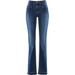 Boyfriendy damskie: Dżinsy „push up” BOOTCUT z kolekcji Maite Kelly bonprix niebieski „stone”