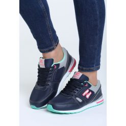 Granatowo-Miętowe Buty Sportowe Coming Back. Niebieskie buty sportowe damskie marki Born2be, z materiału. Za 79,99 zł.