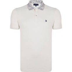 Koszulka polo w kolorze kremowym. Białe koszulki męskie Giorgio di Mare, s, bez wzorów, z bawełny, polo, bez rękawów. W wyprzedaży za 85,95 zł.