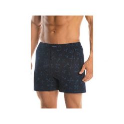 Lama - bokserki męskie M-897BX. Niebieskie bokserki męskie Lama, z nadrukiem, z bawełny. Za 39,00 zł.