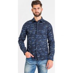 KOSZULA Armani Exchange. Niebieskie koszule męskie xxl, z bawełny. Za 221,40 zł.