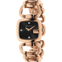 ZEGAREK GUCCI G-GUCCI YA125512. Czarne zegarki damskie marki GUCCI, ze stali. Za 4490,00 zł.