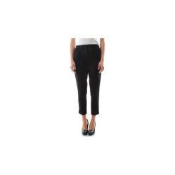 Spodnie z lejącego materiału Calvin Klein Jeans J20J209554 SIDE STRIPE TWILL. Czarne spodnie damskie Calvin Klein Jeans, z jeansu. Za 301,98 zł.
