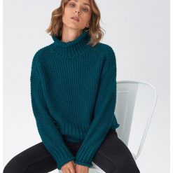 Sweter oversize z wełną - Khaki. Brązowe swetry damskie House, s, bez wzorów, z wełny, bez rękawów, bez kaptura. Za 119,99 zł.