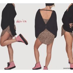 Show'em Sweatshirt Black. Czarne bluzy damskie Pakamera, bez wzorów, bez rękawów, bez kaptura. Za 279,00 zł.