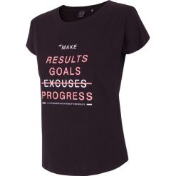 T-shirty damskie: T-shirt damski TSD234 – czarny – 4F