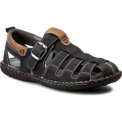 Sandały LASOCKI FOR MEN - MI07-448-51-01 Granatowy. Szare klapki męskie Lasocki For Men, ze skóry, bez zapięcia. Za 149,99 zł.