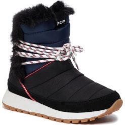 Botki PEPE JEANS - Dean Ice PLS30884 Black 999. Czarne botki damskie Pepe Jeans, z jeansu, bez obcasa, bez zapięcia. W wyprzedaży za 259,00 zł.
