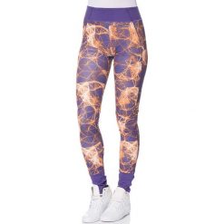 Legginsy: Legginsy w kolorze fioletowo-pomarańczowym