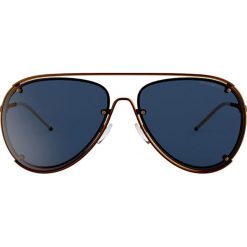 Emporio Armani - Okulary 0EA2073. Niebieskie okulary przeciwsłoneczne męskie marki Emporio Armani, z materiału. Za 599,90 zł.