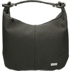 Torba - 4-102-M D NER. Szare torebki klasyczne damskie marki Venezia, z nubiku. Za 219,00 zł.