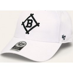 47brand - Czapka. Białe czapki damskie 47brand, z aplikacjami, z poliesteru. Za 89,90 zł.