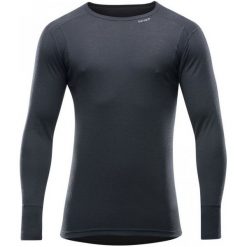 Devold koszulka męska Hiking Man Shirt Black XL. Czarne koszulki męskie termoaktywne Devold, s, bez wzorów, z wełny, bez kołnierzyka, z długim rękawem, długie, outdoorowe. W wyprzedaży za 209,00 zł.