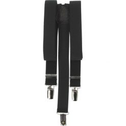 Szelki twill czarny slim. Czarne szelki męskie Recman. Za 39,00 zł.