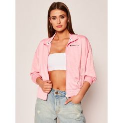 Bluza Champion All-Over Script Logo Print Cropped 112804. Różowe bluzy damskie Champion, m, bez wzorów, z poliesteru, bez rękawów, bez kaptura. Za 289,00 zł.