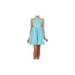 Sukienki krótkie Manoush ROBE NOEUD NOEUD. Niebieskie sukienki mini damskie marki Manoush, z krótkim rękawem, krótkie. Za 851,40 zł.