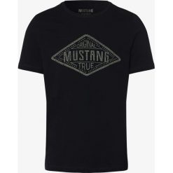 Mustang - T-shirt męski, niebieski. Niebieskie t-shirty męskie Mustang, s, z nadrukiem, bez kołnierzyka. Za 69,95 zł.