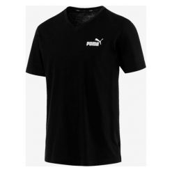 Puma Essentials+ Koszulka Czarny. Czarne podkoszulki męskie Puma, m, z nadrukiem, z bawełny, z krótkim rękawem. Za 94,95 zł.