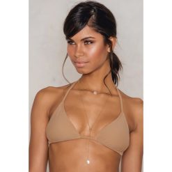 Stroje dwuczęściowe damskie: NA-KD Swimwear Góra od bikini Triangle – Beige
