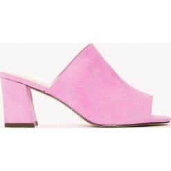 Klapki damskie: NA-KD Shoes Klapki na obcasie – Pink
