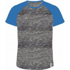 Koszulki sportowe męskie: AQUAWAVE Koszulka męska BAMA light grey melange/campanula r. M