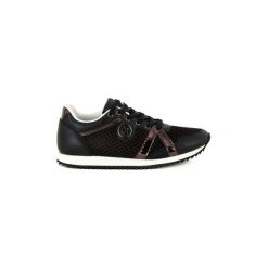 Buty Armani jeans GIORGIO ARMANI SNEAKER BLACK. Czarne trampki i tenisówki damskie Armani Jeans, bez wzorów, z jeansu, bez zapięcia. Za 588,59 zł.